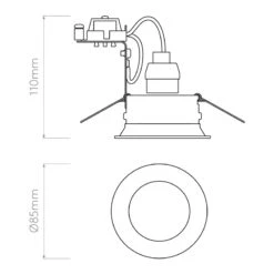 Astro Minima Deep Recessed Adjustable Downlight - White 8 Astro Minima Deep Recessed Adjustable Downlight - White -LumiCraft Sales Store 29131 013