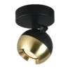 Edit Ringo Single Ceiling Spotlight - Black & Brass -LumiCraft Sales Store 404045 01