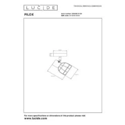 Lucide Filox Single Plate Spotlight - Black -LumiCraft Sales Store 404062 DIA