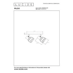 Lucide Filox Bar Spotlight - Black -LumiCraft Sales Store 404063 DIA