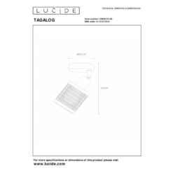 Lucide Tagalog Single Spotlight - Black -LumiCraft Sales Store 404155 DIA