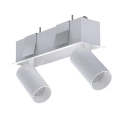Edit Mono Deep Recessed 2 Light Spotlight Bar - White