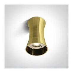 Cylinder Ceiling Spotlight - Brushed Brass