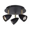 Ciro 3 Light Spotlight Plate - Matt Black -LumiCraft Sales Store 41592 01