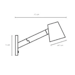 Lucide Mizuko Wall Light - Black -LumiCraft Sales Store 42397 DIA