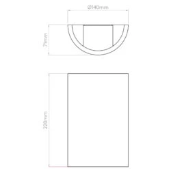 Astro Serifos 220 Plaster Up & Down Wall Light -LumiCraft Sales Store 42685 014