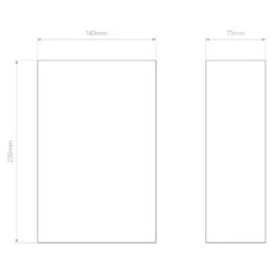 Astro Serifos 220 Plaster Up & Down Wall Light -LumiCraft Sales Store 42685 015