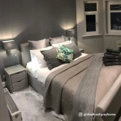 Edit Hotel Wall Light With LED Reading Light - Grey -LumiCraft Sales Store 42927 12 1