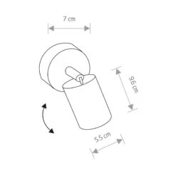 Edit Eye Wall Spotlight - White -LumiCraft Sales Store 42985 Dia