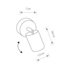 Edit Eye Wall Spotlight - Black -LumiCraft Sales Store 42987 Dia