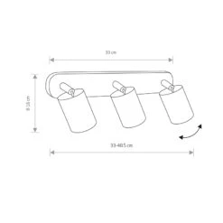 Edit Eye 3 Light Spotlight Plate - White -LumiCraft Sales Store 42993 Dia
