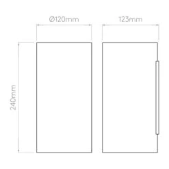 Astro Yuma 240 LED Up & Down Wall Light - Textured White -LumiCraft Sales Store 43353 017