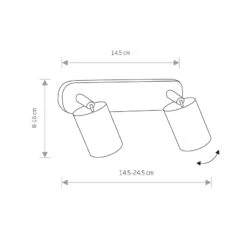 Edit Eye 2 Light Spotlight Plate - Black -LumiCraft Sales Store 44090 Dia