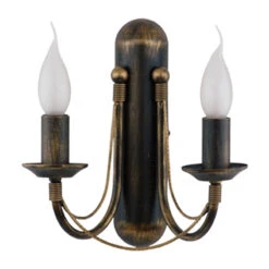 Edit Chateau 2 Arm Wall Light - Aged Gold