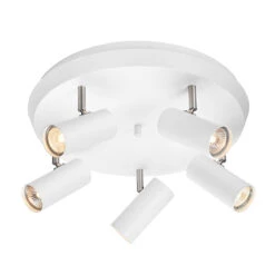 Torino 5 Light Spotlight Plate - White