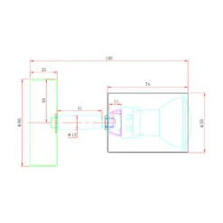 Edit Whitstable Single Spotlight - Bronze -LumiCraft Sales Store 45627 dia1