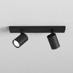 Astro Ascoli 2 Light Spotlight Plate - Matt Black