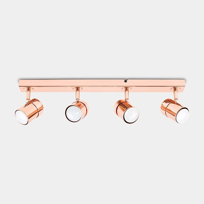 Edit Rosie 4 Light Spotlight Bar - Polished Copper 4 Edit Rosie 4 Light Spotlight Bar - Polished Copper - Image 2