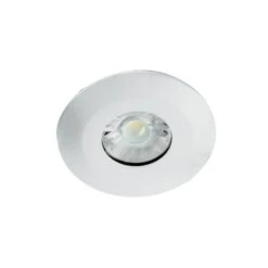 Integral 6W Dimmable Warm White LED Fire Rated Low Profile Fixed Downlight - Matt White -LumiCraft Sales Store 60825 01