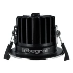 Integral 6W Dimmable Warm White LED Fire Rated Low Profile Fixed Downlight - Polished Chrome -LumiCraft Sales Store 60826 02