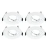 Integral EvoFire Fire Rated Low Profile Fixed Downlight - White - Pack Of 4