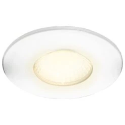 Luceco FType 6W Dimmable Warm White LED Fire Rated Downlight - White -LumiCraft Sales Store 60870 03