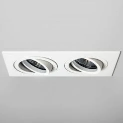 Astro Taro Twin Fire Rated Adjustable Downlight - Matt White