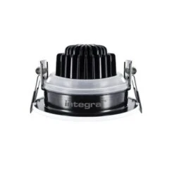 Integral 11W Warm White Dimmable LED Fire Rated Adjustable Downlight - Matt White