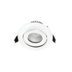 Integral 11W Warm White Dimmable LED Fire Rated Adjustable Downlight - Matt White -LumiCraft Sales Store 60930 04