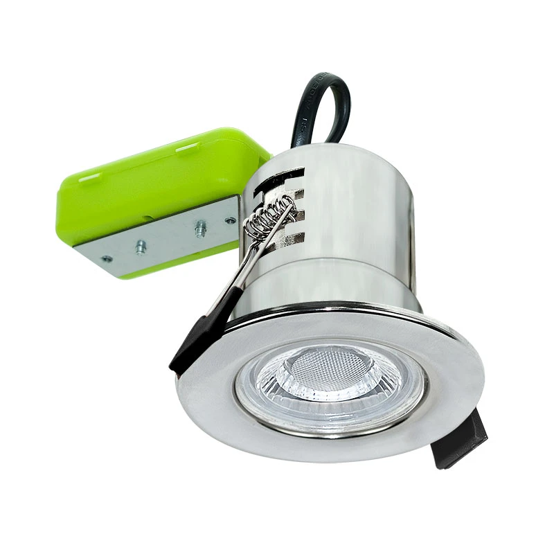 Luceco F-Eco 5W Cool White Dimmable LED Fire Rated Adjustable Downlight - Polished Chrome 3 Luceco F-Eco 5W Cool White Dimmable LED Fire Rated Adjustable Downlight - Polished Chrome