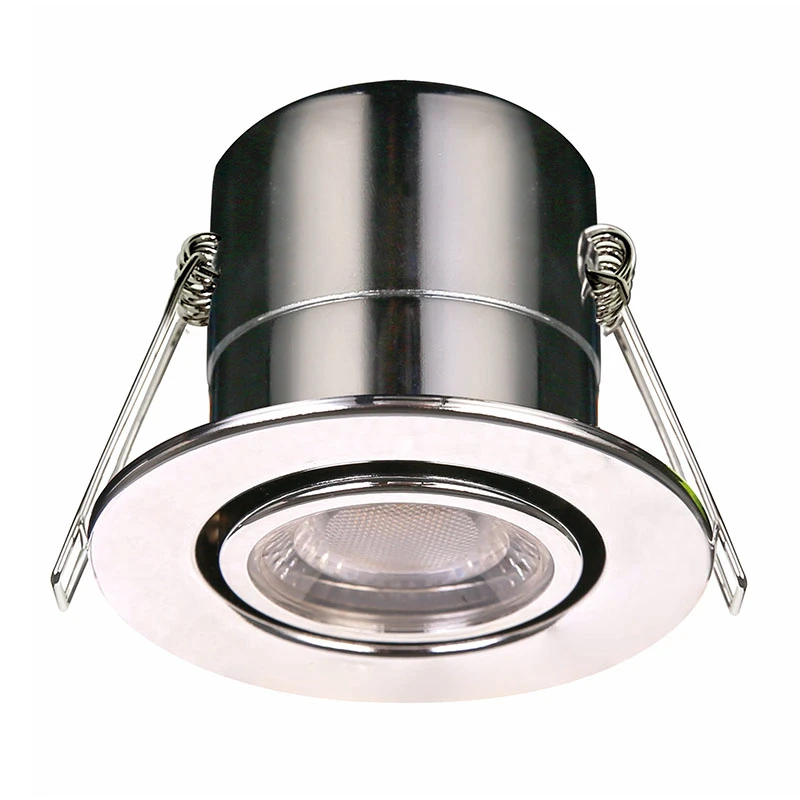 Luceco F-Eco 5W Cool White Dimmable LED Fire Rated Adjustable Downlight - Polished Chrome 4 Luceco F-Eco 5W Cool White Dimmable LED Fire Rated Adjustable Downlight - Polished Chrome - Image 2