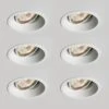 Astro Minima Deep Recessed Adjustable Fire Rated Downlight - Matt White - Pack Of 6 -LumiCraft Sales Store 61259 01