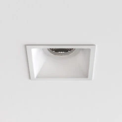 Astro Minima Slimline Square Fire-Rated IP65 Fixed Downlight - White