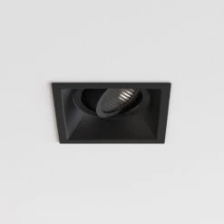 Astro Minima Slimline Square Fire-Rated Adjustable Downlight - Matt Black