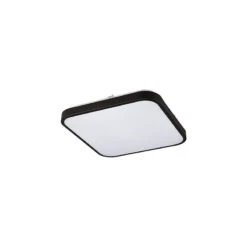 Edit Agnes 16W Cool White LED Square Flush Light - Black