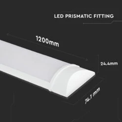 V-Tac 40W Daylight Samsung Chip LED Batten - 4ft Single -LumiCraft Sales Store 62563 dia