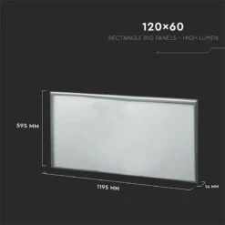 V-Tac 45W Edge Lit Daylight Samsung Chip LED Panel - 1200 X 600mm -LumiCraft Sales Store 62579 Dia