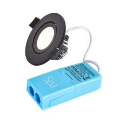 Forum Spa 5W Cool White LED Dimmable IP65 Fire Rated Adjustable Downlight - Matt Black -LumiCraft Sales Store 62884 40