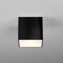Astro Osca 90 7.9W Warm White LED Dimmable Square Spotlight - Matt Black