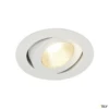 SLV Contone 15W Warm White Dim To Warm LED Adjustable Downlight - White -LumiCraft Sales Store 62934 01