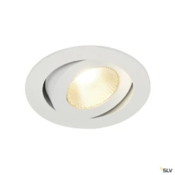 SLV Contone 15W Warm White Dim To Warm LED Adjustable Downlight - White