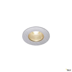 SLV Patta-I 7.3W Warm White Dim To Warm LED IP65 Fixed Downlight - Aluminium