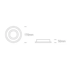 Cosmic Round AR111 GU10 Recessed Fixed Downlight - White -LumiCraft Sales Store 62955 Dia
