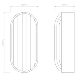 Astro Montreal Oval Outdoor Wall Light - Black -LumiCraft Sales Store 63090 110