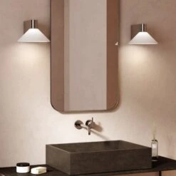 Astro Conic Bathroom Wall Light - Polished Chrome -LumiCraft Sales Store 63101 15