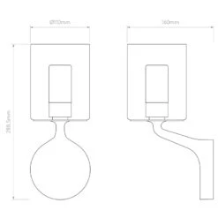 Astro Elena Bathroom Wall Light - Matt Black & Glass -LumiCraft Sales Store 63104 110