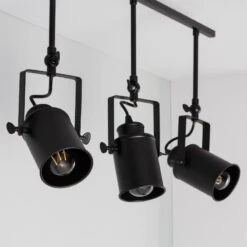 Edit Kijiko 3 Light Ceiling Spotlight Bar - Black -LumiCraft Sales Store E1018 008