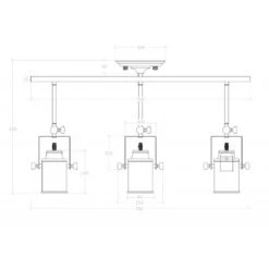 Edit Kijiko 3 Light Ceiling Spotlight Bar - Black -LumiCraft Sales Store E1018 009