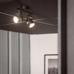 Edit Sinner 2 Light Ceiling Spotlight Bar - Black -LumiCraft Sales Store E1036 002