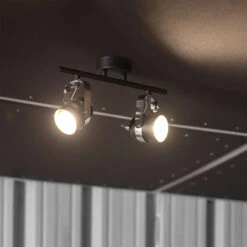 Edit Sinner 2 Light Ceiling Spotlight Bar - Black -LumiCraft Sales Store E1036 003